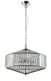 Подвесная люстра Crystal Lux Fiesta FIESTA SP5 CHROME/TRANSPARENTE