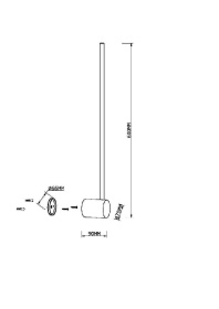 Настенный светильник Maytoni Light stick MOD237WL-L6BS3K