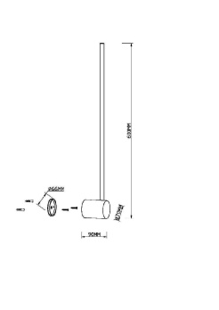 Настенный светильник Maytoni Light stick MOD237WL-L6BS3K