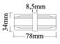 Соединитель линейный (однофазный) Crystal Lux CLT 0.211 CLT 0.211 06 BL