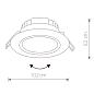Встраиваемый светодиодный светильник Nowodvorski Eol 8988