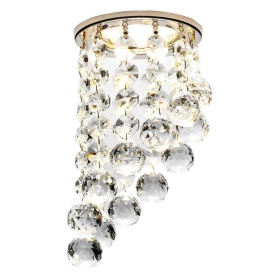 Встраиваемый светильник Ambrella Light Crystal K205C CL/G