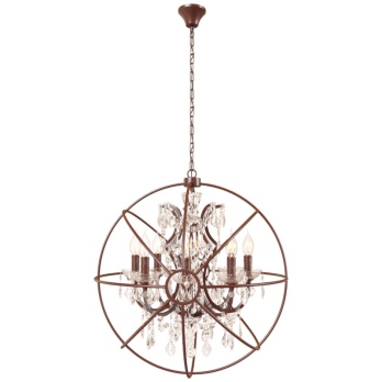 Подвесная люстра LOFT IT Foucaults orb crystal Loft1897/8