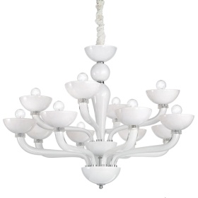 Подвесная люстра Ideal Lux Casanova SP12 Bianco 094052