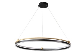 Подвесной светодиодный светильник Crystal Lux FERNANDO SP88W LED D1000 BLACK/GOLD