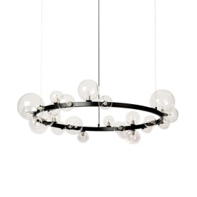 Подвесной светильник Delight Collection Art Deco Bubble 8828P/L black/clear