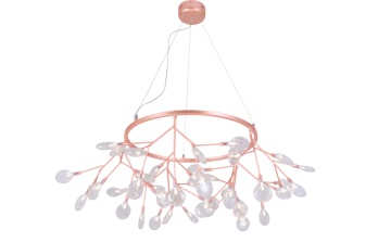 Подвесная люстра Crystal Lux Evita EVITA SP45 D COPPER/TRANSPARENT