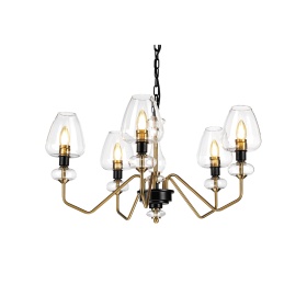 Подвесная люстра Elstead Lighting Armand DL-ARMAND5-AB