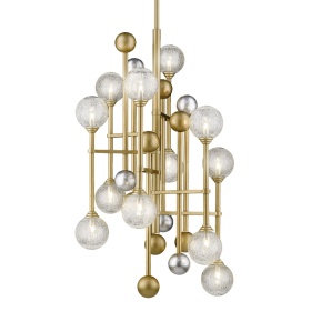 Люстра на штанге Delight Collection Fluxus P68084-12 gold