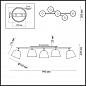 Накладная люстра LUMION 4455/5C