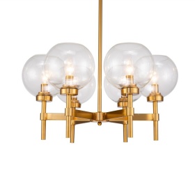 Люстра на штанге Delight Collection Jade KM1106P-6 brass