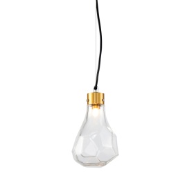 Подвесной светильник Delight Collection KR1197 KR1197P-1 brass/clear