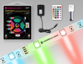 Светодиодная лента Ambrella Light LED Strip 12В 5050 7,2Вт/м RGB 5м IP20 GS2401