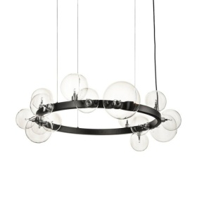 Подвесной светильник Delight Collection Art Deco Bubble 8828P/S black/clear