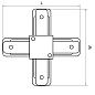 Коннектор X-образный Lightstar Barra 502147