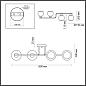 Потолочная люстра Lumion Moderni 5217/4C