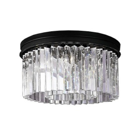 Потолочная люстра Delight Collection 1920s Odeon KR0387C-6B/P black/clear