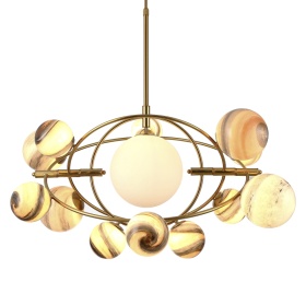 Подвесная люстра Delight Collection Planet KG1122P-13B brass