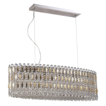 Подвесной светильник Crystal Lux Lirica SP10 L900 Chrome/Gold-Transparent