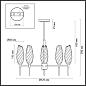 Люстра на штанге Lumion Shivon 6519/5C