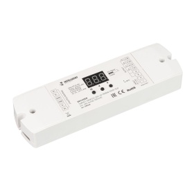 Декодер Arlight SMART-DMX512-204-62-RGBW-RDM-SUF (12-48V, 4x150-500mA) 037440